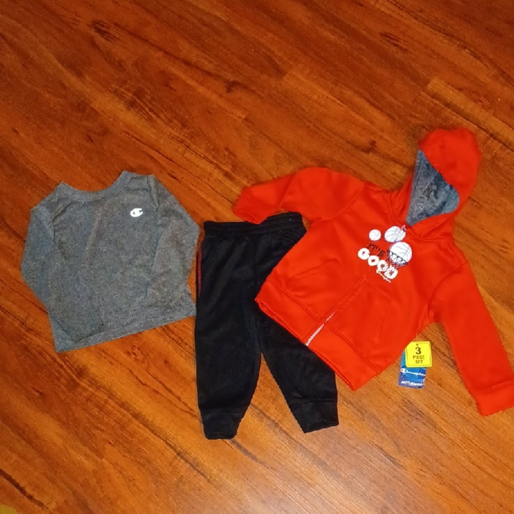 3T Athletic 3 piece Outfit Toddler Boys Champion